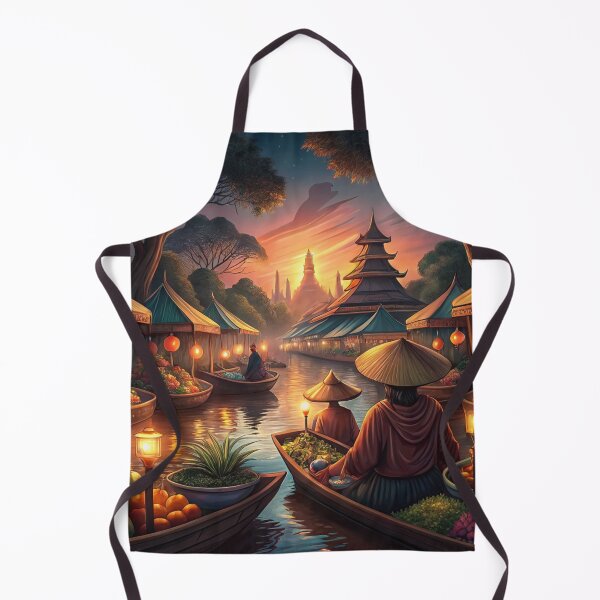 Item preview, Enchanting Thai Floating Market designed and sold by MugnificentShop.