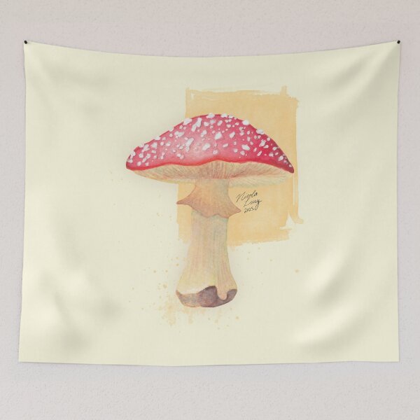 Item preview, Toadstool Watercolour Painting designed and sold by Nicola Lucy.