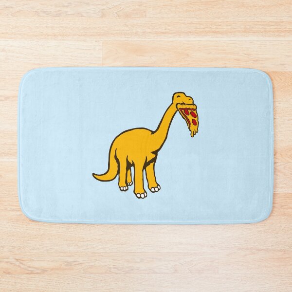 Item preview, Brachiosaurus Dino Salami Pizza Fast Food Eating Dinosaur designed and sold by shirt-o-mat.