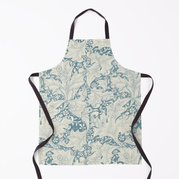 Item preview, William Morris Wallflower floral blue damask designed and sold by antiqueart.
