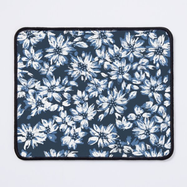 Item preview, Bloom Bud-Cadet Greyish Blue Monochrome Tonal designed and sold by Fabricatemyart.