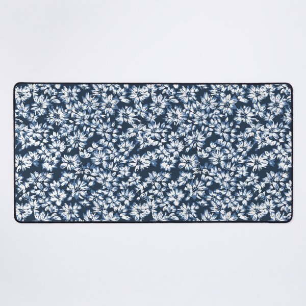 Item preview, Bloom Bud-Cadet Greyish Blue Monochrome Tonal designed and sold by Fabricatemyart.