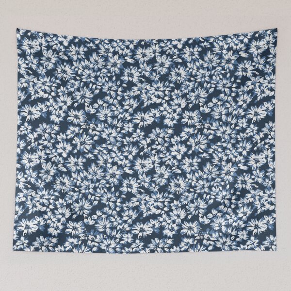Item preview, Bloom Bud-Cadet Greyish Blue Monochrome Tonal designed and sold by Fabricatemyart.