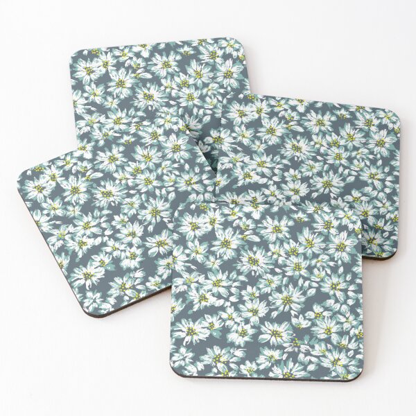 Item preview, Bloom Bud-Calypso Dirty Teal designed and sold by Fabricatemyart.