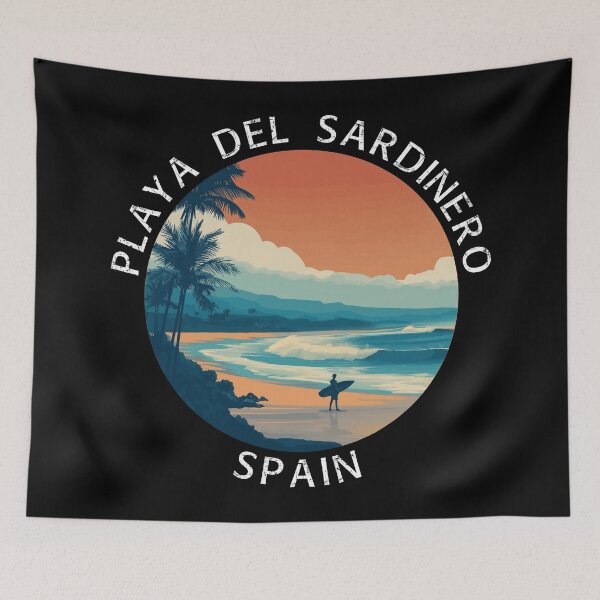 Item preview, Playa Del Sardinero - Spain (with White Lettering) designed and sold by VelvetRoom.