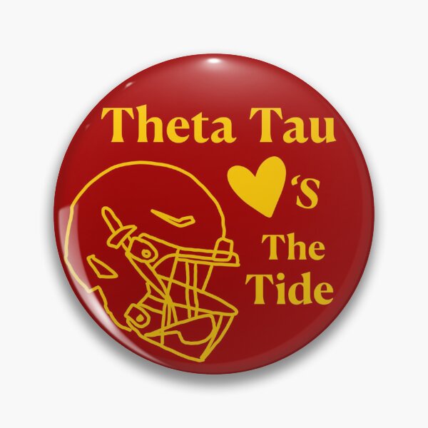 Item preview, Theta Tau loves football (dark red and gold) designed and sold by MuThetaTau.