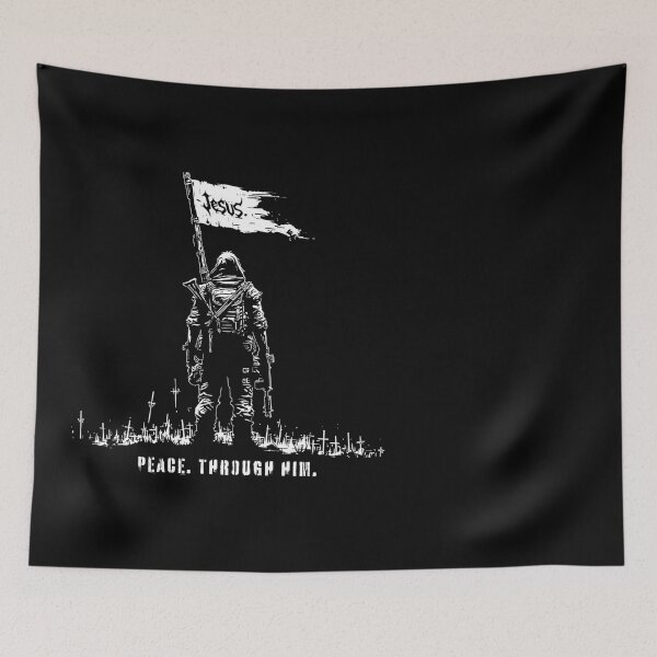 Item preview, Peace. Through Him. designed and sold by Liberty-Cross.