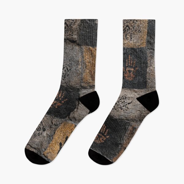 Item preview, Cave Art Pattern - Handprints On Stone designed and sold by HausKatz.
