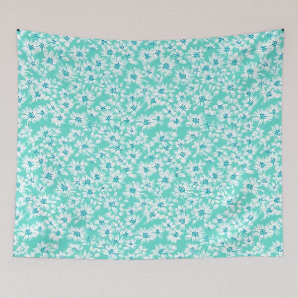 Item preview, Bloom Bud-Soft Seafoam Teal Tonal designed and sold by Fabricatemyart.