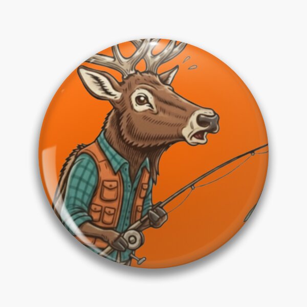 Item preview, An Elk fishing with their tackle box  designed and sold by Too Kool Designing .