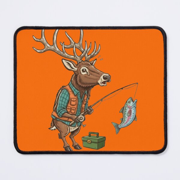 Item preview, An Elk fishing with their tackle box designed and sold by Too Kool Designing .