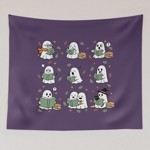 Item preview, Ghosts Reading Books Lover Booooks Halloween Reading designed and sold by d247.
