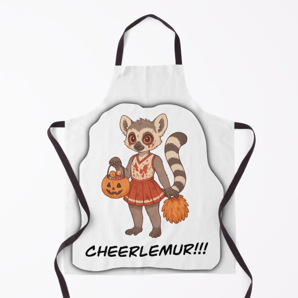 Item preview, CheerLemur! Cute Halloween Lemur Cheerleader Trick or Treat designed and sold by Pokah79.