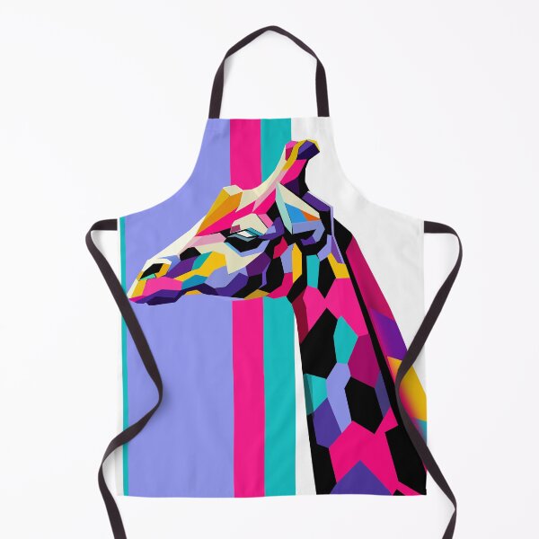 Item preview, Vibrant Colorful Giraffe – Abstract Mosaic Animal Art designed and sold by InFrameVision.