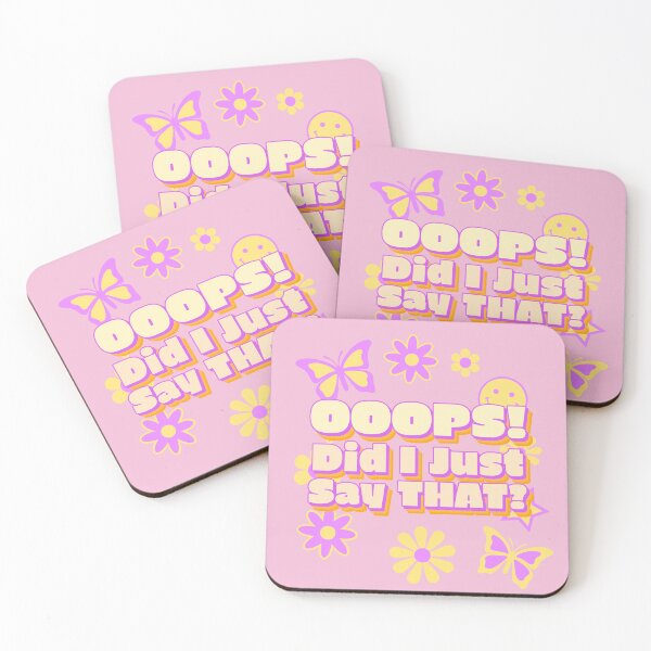 Item preview, OOOPS! Did I just say THAT? retro hippie cute designed and sold by JusTiceT-shirts.