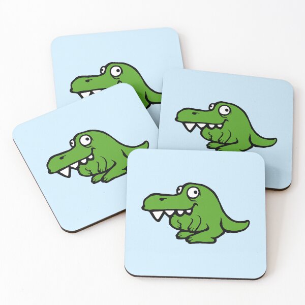 Item preview, Weird Dino Funny Little Dinosaur Cute Happy Cartoon designed and sold by shirt-o-mat.
