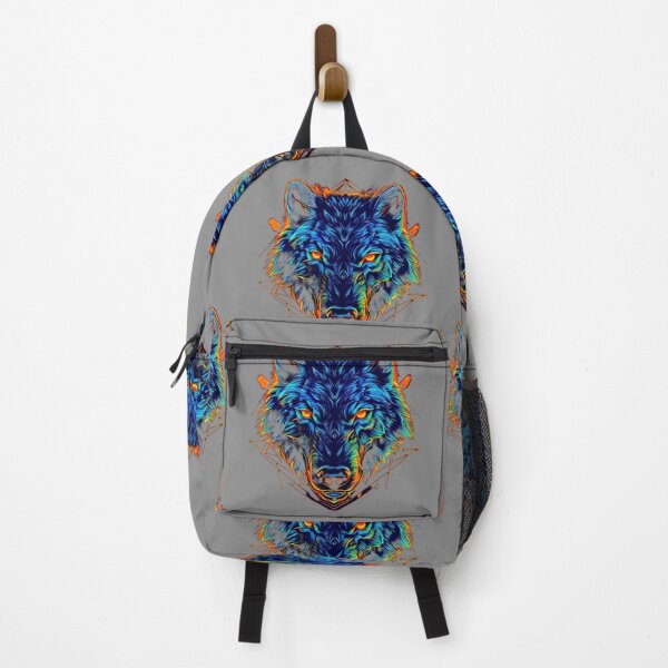 Item preview, Neon Line Wolf – Fierce Wildlife in Vibrant Glow Art designed and sold by Naturalite19.