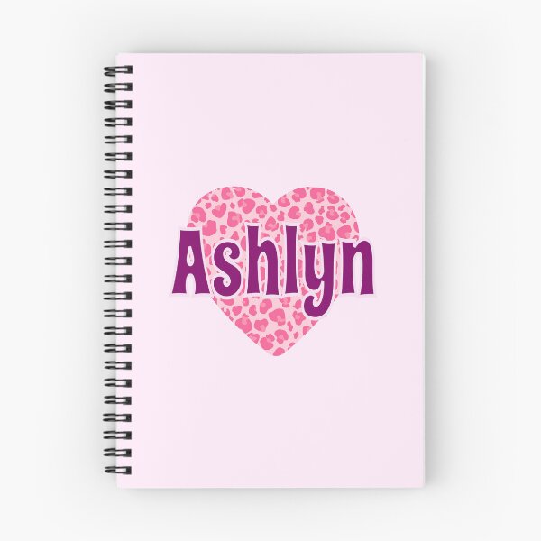 Item preview, Ashlyn Name Pink Leopard Heart  designed and sold by Jeallan Designs.