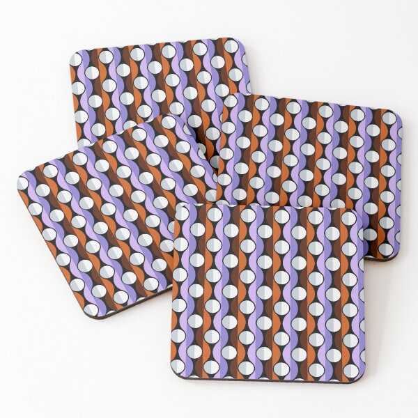 Item preview, Brown Purple Modern Wave Seamless Repeat designed and sold by Sharon Schwalbe.