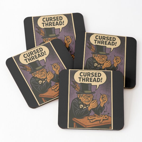 Item preview, Retro 1960s Comic Halloween Horror Art- Cursed Thread designed and sold by JacobKAurumhead.