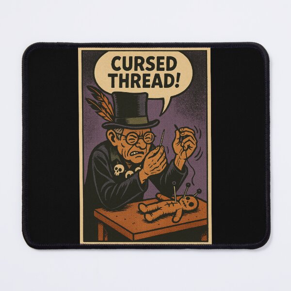 Item preview, Retro 1960s Comic Halloween Horror Art- Cursed Thread designed and sold by JacobKAurumhead.