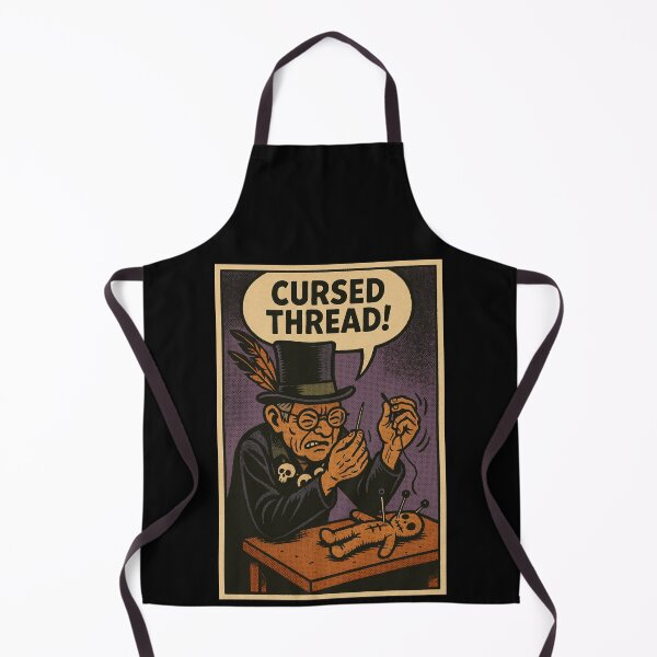 Item preview, Retro 1960s Comic Halloween Horror Art- Cursed Thread designed and sold by JacobKAurumhead.