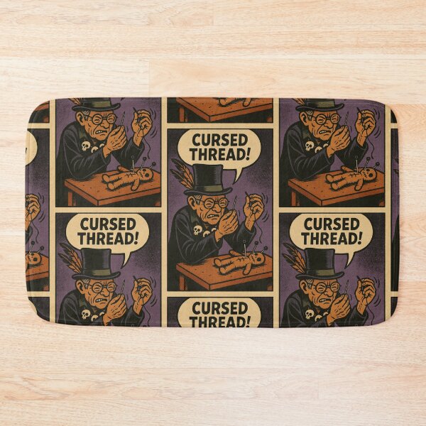 Item preview, Retro 1960s Comic Halloween Horror Art- Cursed Thread designed and sold by JacobKAurumhead.