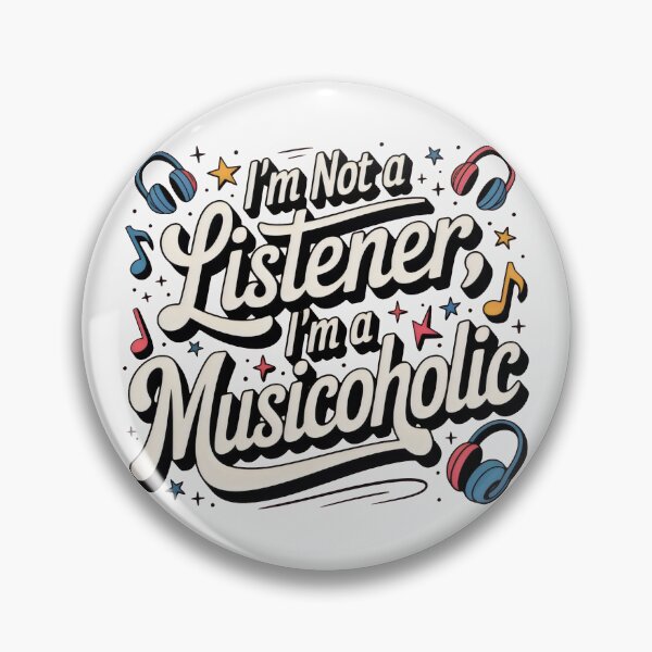 Item preview, Whimsical Musicaholic Design with Headphones and Musical Icons designed and sold by SplashTastic.