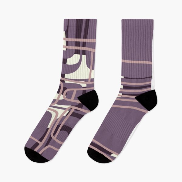 Item preview, Modern Retro Abstract Pattern with Purple Colors designed and sold by MatthewLaMorsa.