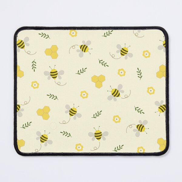 Item preview, Cute Bee & Honeycomb Pattern – Whimsical Nature Seamless Design designed and sold by Rechtop.