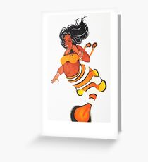 Clownfish Mermaid Greeting Card