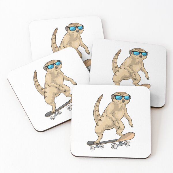 Item preview, Meerkat Skater Skateboard designed and sold by Snabdesign84.