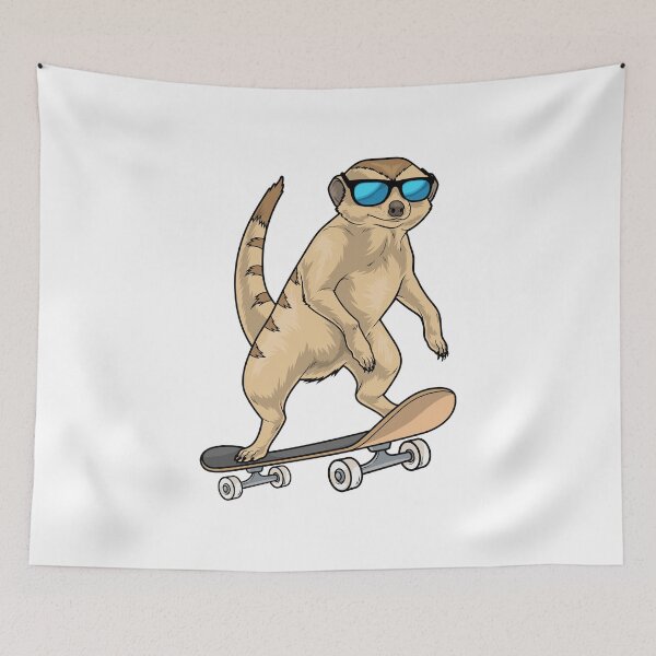 Item preview, Meerkat Skater Skateboard designed and sold by Snabdesign84.
