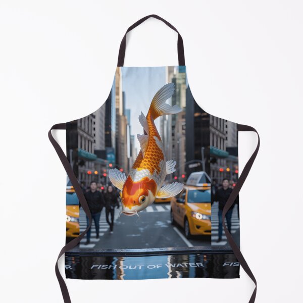 Item preview, Fish Out of Water - Funny & Awkward Fish Art designed and sold by CanvasCarousel.