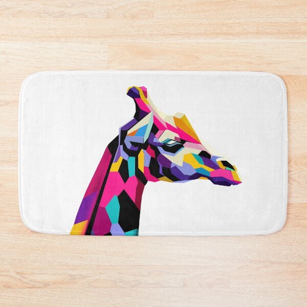 Item preview, Vibrant Colorful Giraffe – Abstract Mosaic Animal Art designed and sold by InFrameVision.