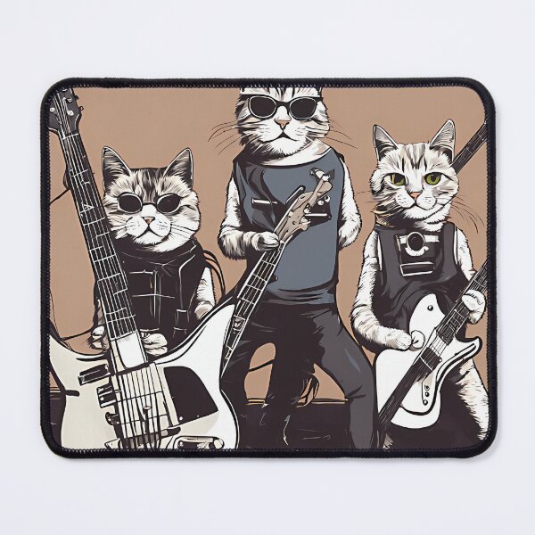 Item preview, Supercool Cats In A Rock Band designed and sold by MohammedArtS.