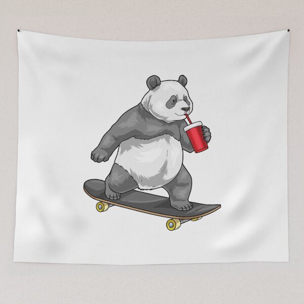 Item preview, Panda Skater Skateboard designed and sold by Snabdesign84.