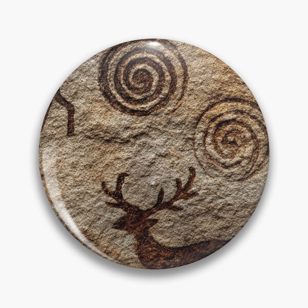 Item preview, Ancient Cave Art - Deer On Stone Pattern designed and sold by HausKatz.
