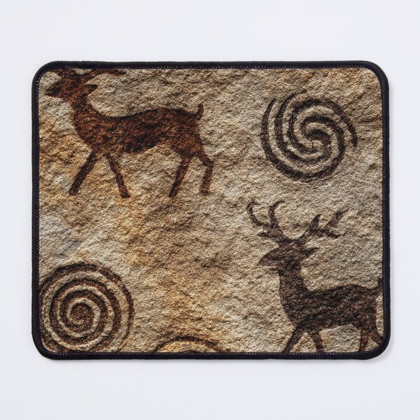 Item preview, Ancient Cave Art - Deer On Stone Pattern designed and sold by HausKatz.