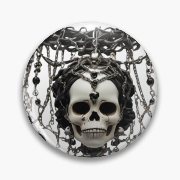 Item preview, Skull Statement Necklace – Dark Gothic Necklace Design designed and sold by Antik by Schulz.