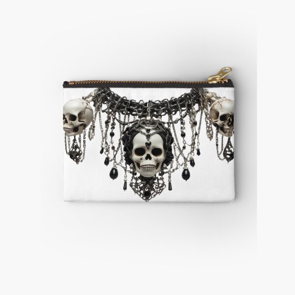 Item preview, Skull Statement Necklace – Dark Gothic Necklace Design designed and sold by Antik by Schulz.