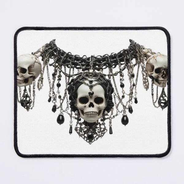 Item preview, Skull Statement Necklace – Dark Gothic Necklace Design designed and sold by Antik by Schulz.