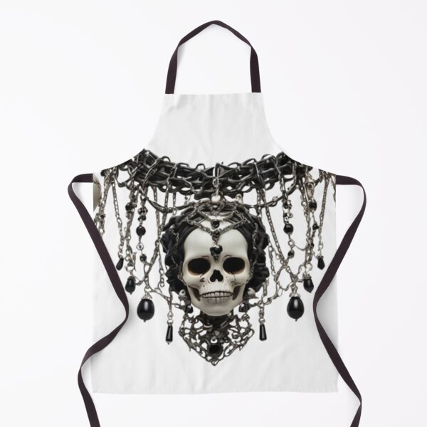 Item preview, Skull Statement Necklace – Dark Gothic Necklace Design designed and sold by Antik by Schulz.