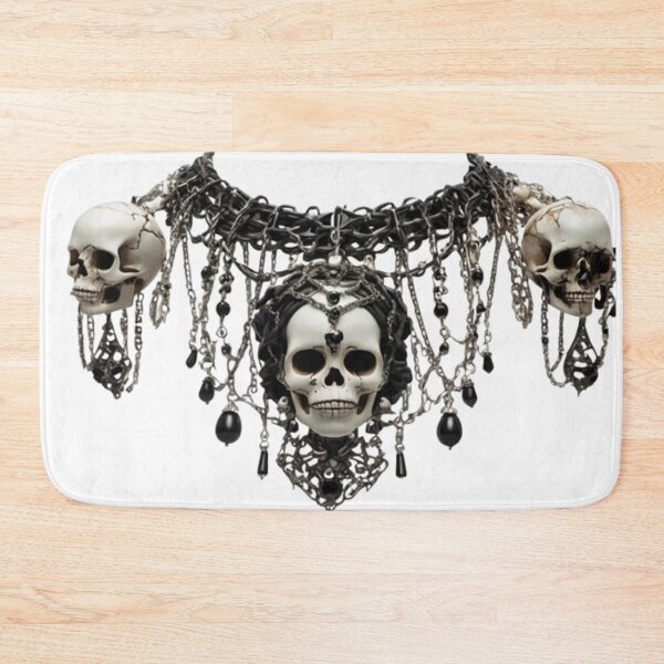 Item preview, Skull Statement Necklace – Dark Gothic Necklace Design designed and sold by Antik by Schulz.