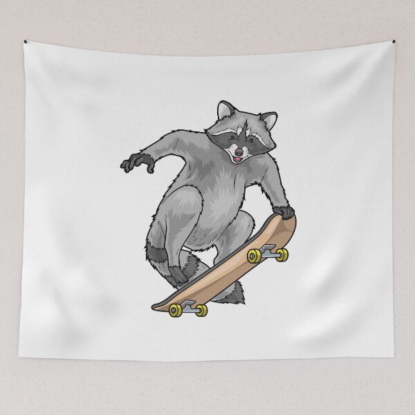 Item preview, Raccoon Skater Skateboard designed and sold by Snabdesign84.