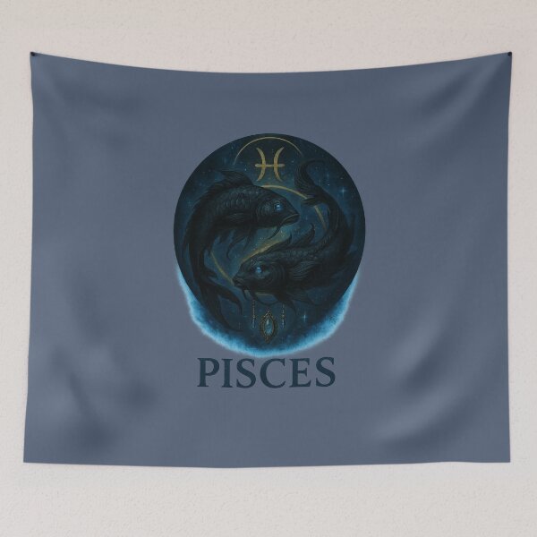 Item preview, Gothic Pisces Zodiac Sign designed and sold by NoirAuraX.