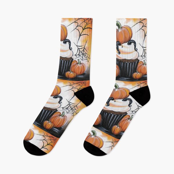 Item preview, Celebrate Halloween With Whimsical Pumpkin Cupcakes Playful Tentacles and Spooky Spider Webs designed and sold by OlfactoART Studio.