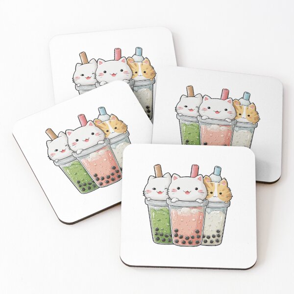 Item preview, Cute Boba Cat Bubble Tea Shirt Design designed and sold by ArgentoArt.