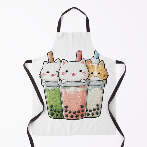 Item preview, Cute Boba Cat Bubble Tea Shirt Design designed and sold by ArgentoArt.