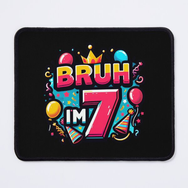 Item preview, Bruh I’m 7 Birthday Funny Kids T-Shirt, Seventh Birthday Party Gift designed and sold by podlook.